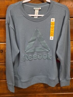 Reebok Embossed Logo Sweatshirt - Dusty Blue